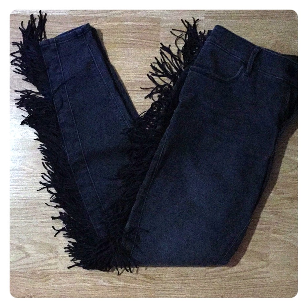 Express Jeans caracol gray leggings